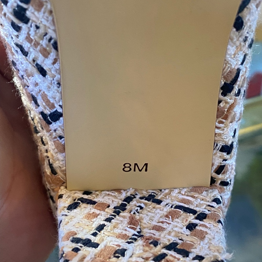 Talbots Tweed Kayla Block Heel Pumps with  Buckle - Picture 6 of 9